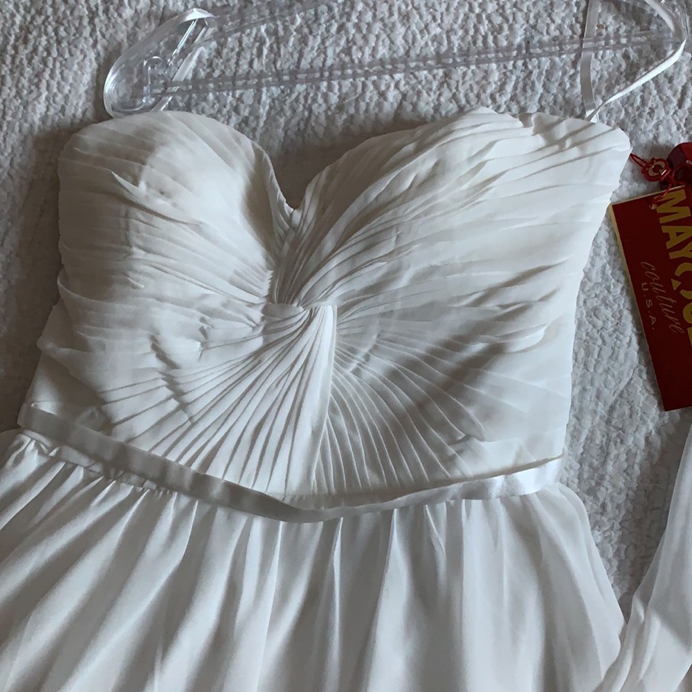 Ivory (white) Prom, Bridesmaid, wedding dress - Picture 3 of 7